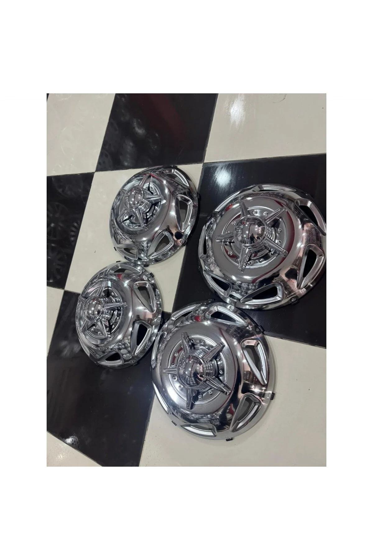 MASTER-DUCATO-DALLİ-JUMPER 16'' İNÇ PASLAMAZ KROM JANT KAPAĞI 4 ADET (MUSTANG .F.)