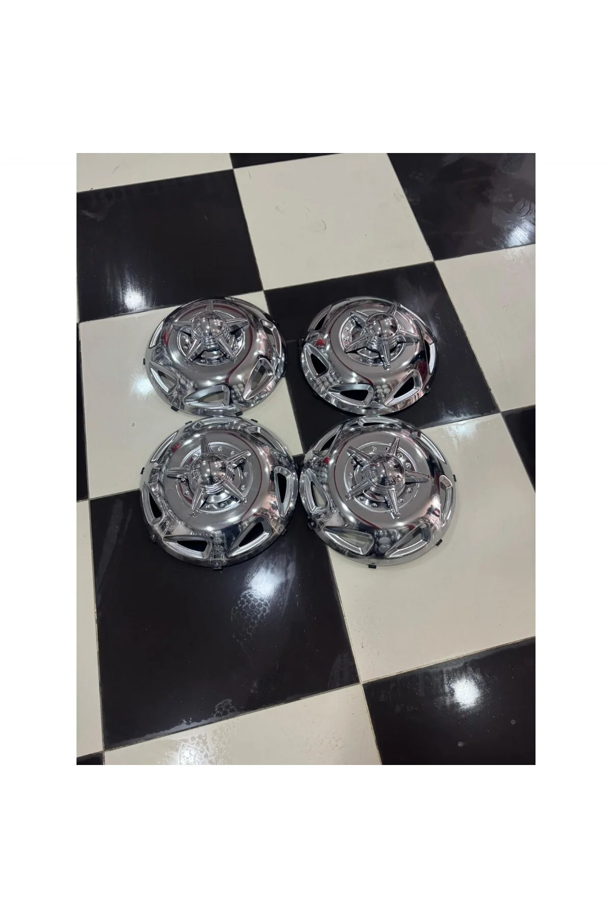 MASTER-DUCATO-DALLİ-JUMPER 16'' İNÇ PASLAMAZ KROM JANT KAPAĞI 4 ADET (MUSTANG .F.)
