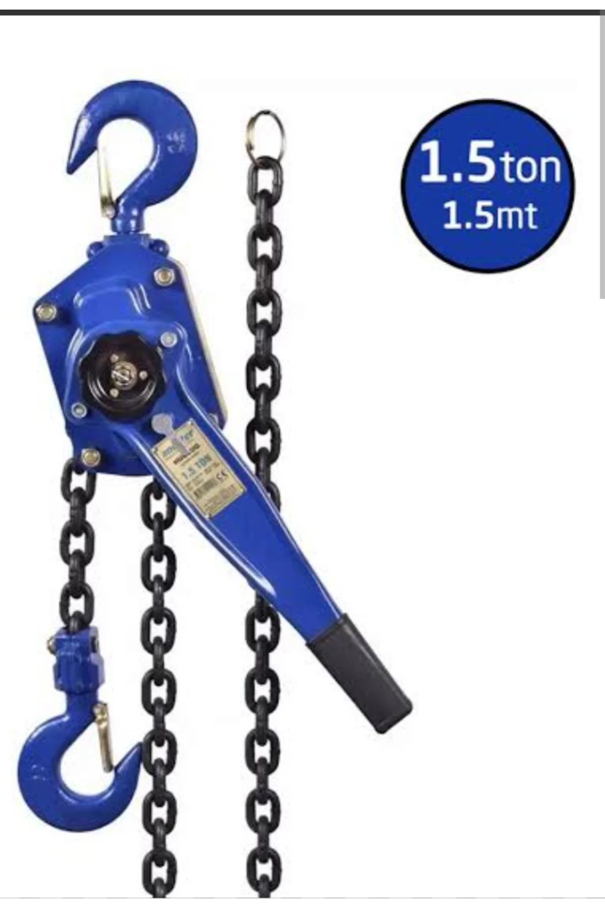 Master Hubzug Zincirli Çektirme Vinç 1,5 Ton 1,5 Metre