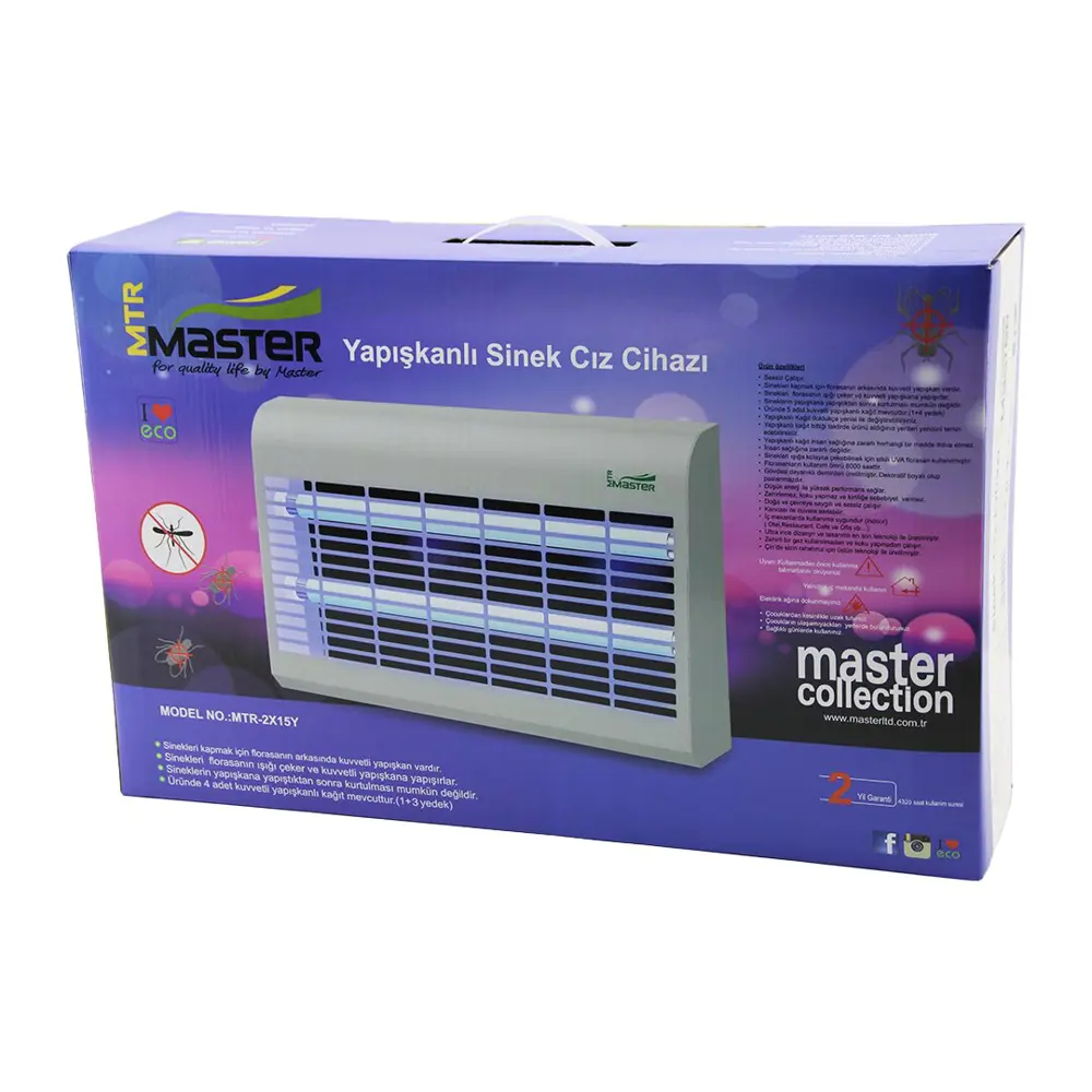 MASTER MTR-2X15Y  YAPIŞKANLI  SİNEK ÖLDÜRÜCÜ CIZ CİHAZI MAKİNE 30