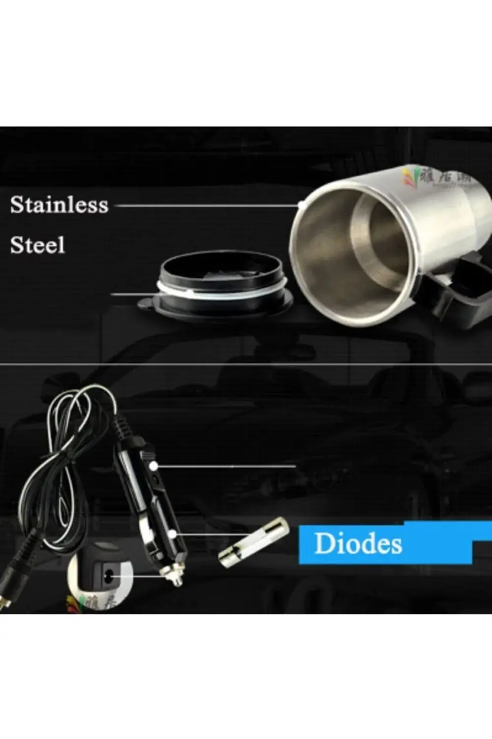 Mastercar Pratik Araç Içi Su Isıtıcı Kupa Bardak