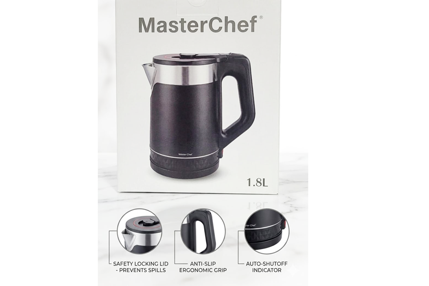 Masterchef Çelik Kettle Plasik Kaplamalı 1,8lt  Fiyatı, Yorumları ve Özellikleri