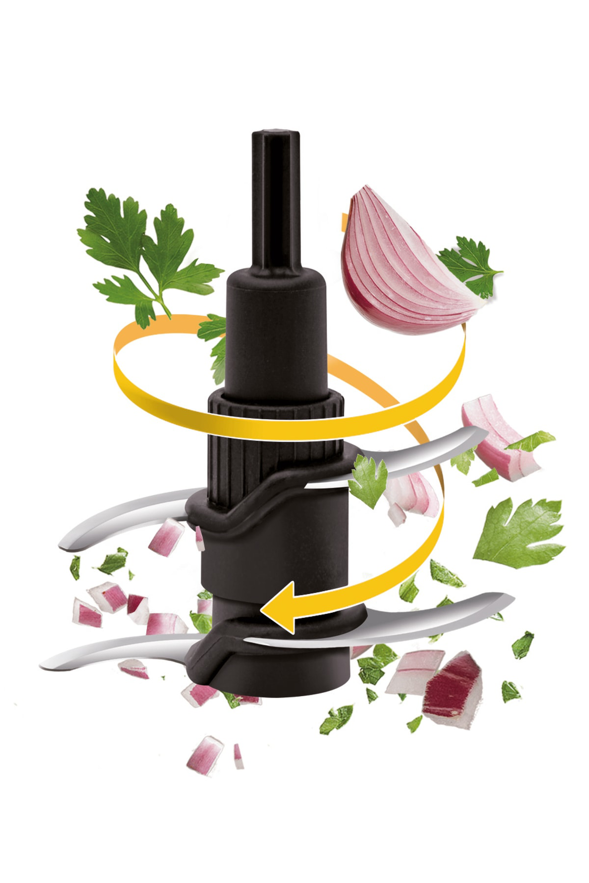 Tefal Masterchop Powelix Maxi 4 Bıçaklı 500 Watt Doğrayıcı Rondo - Beya