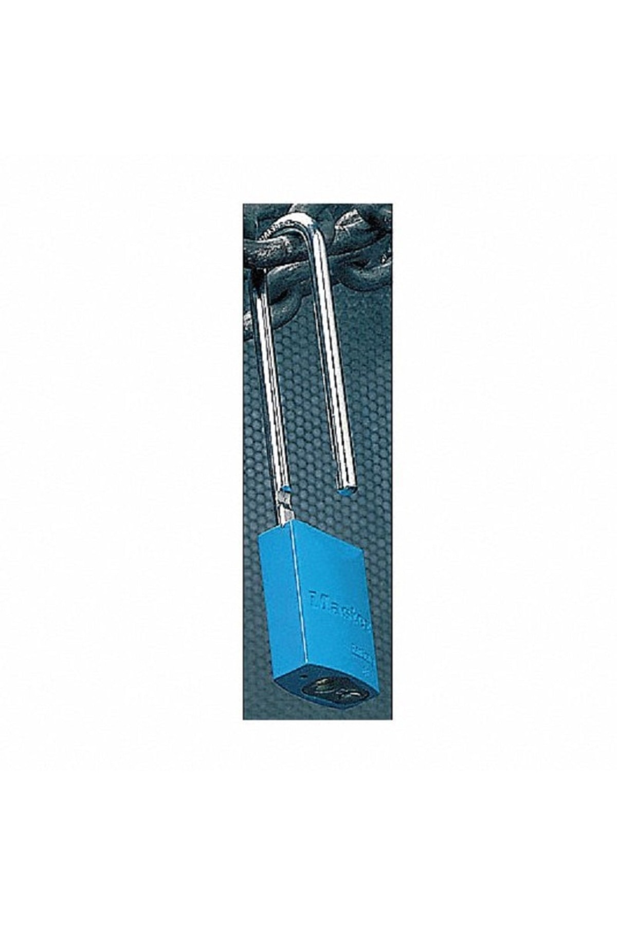 Masterlock 6835LTBLU Toz Boyalı Şap 40mm Geniş Gövde