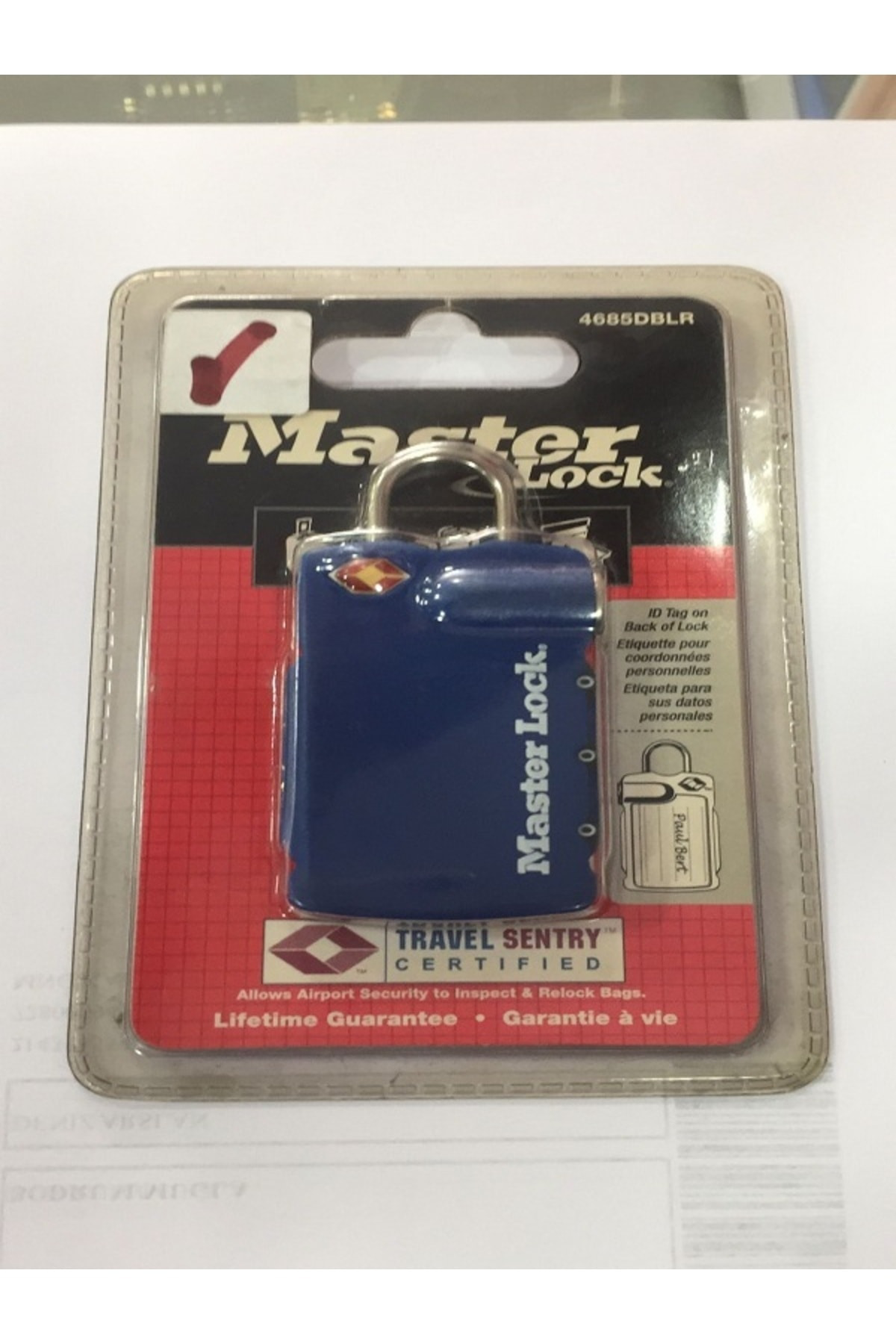 Masterlock TSA 3 Basamaklı Şifreli Asma Kilit Mavi Masterlock TSA 3 Basamaklı Şifreli Asma Kilit Mavi