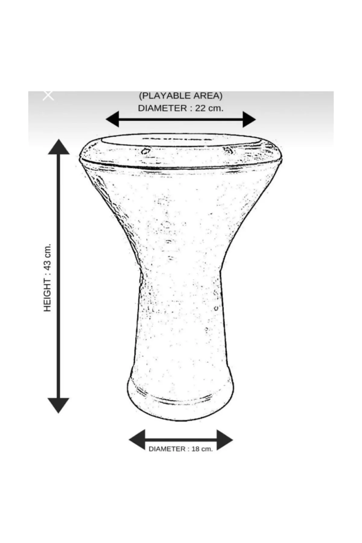 Masterwork Mısır Darbuka Percussion, Koruyuculu Kılıf ve Alyan Ay