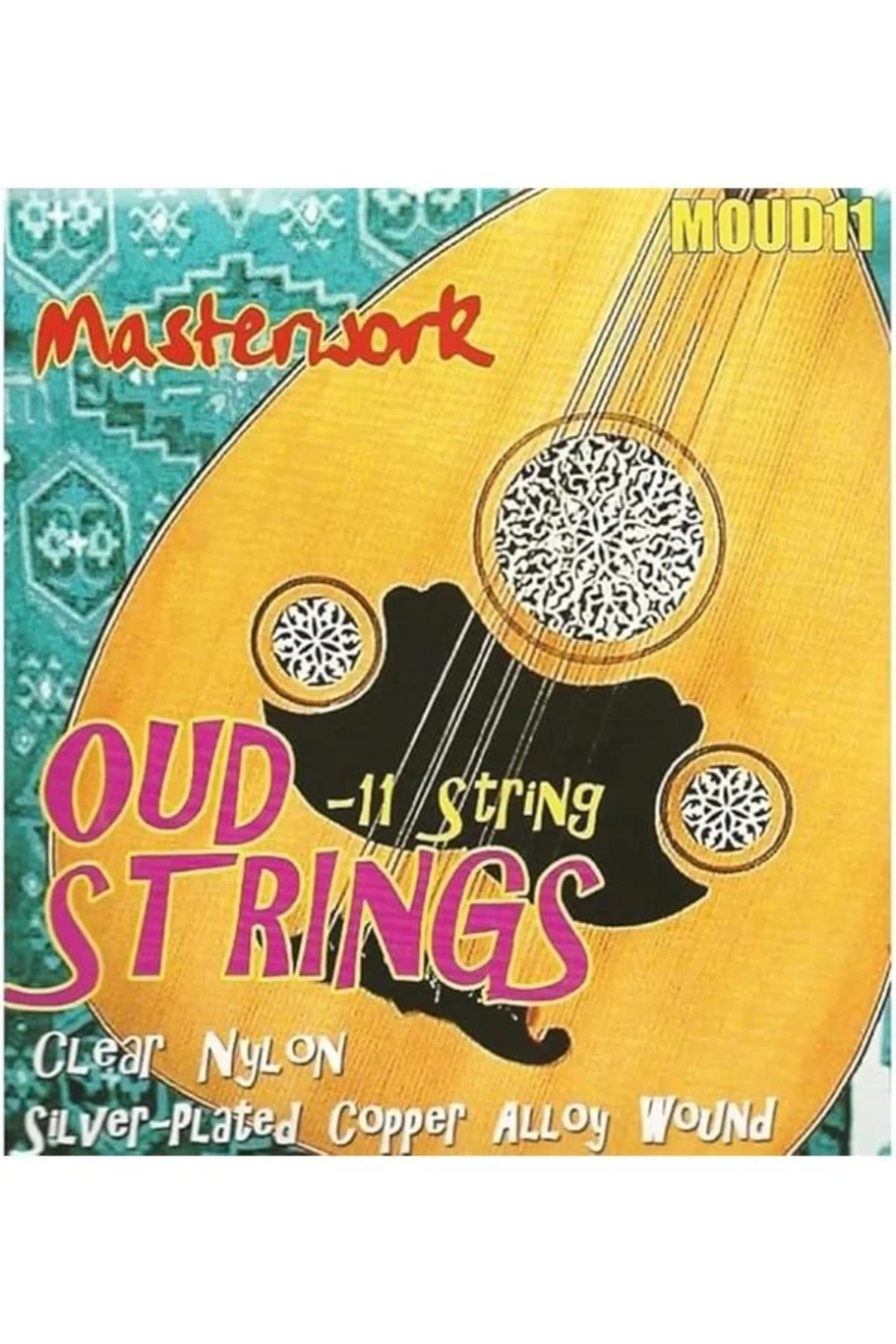 Masterwork Oud Strings MOUD11 Clear Nylon Silver Plated Copper Al