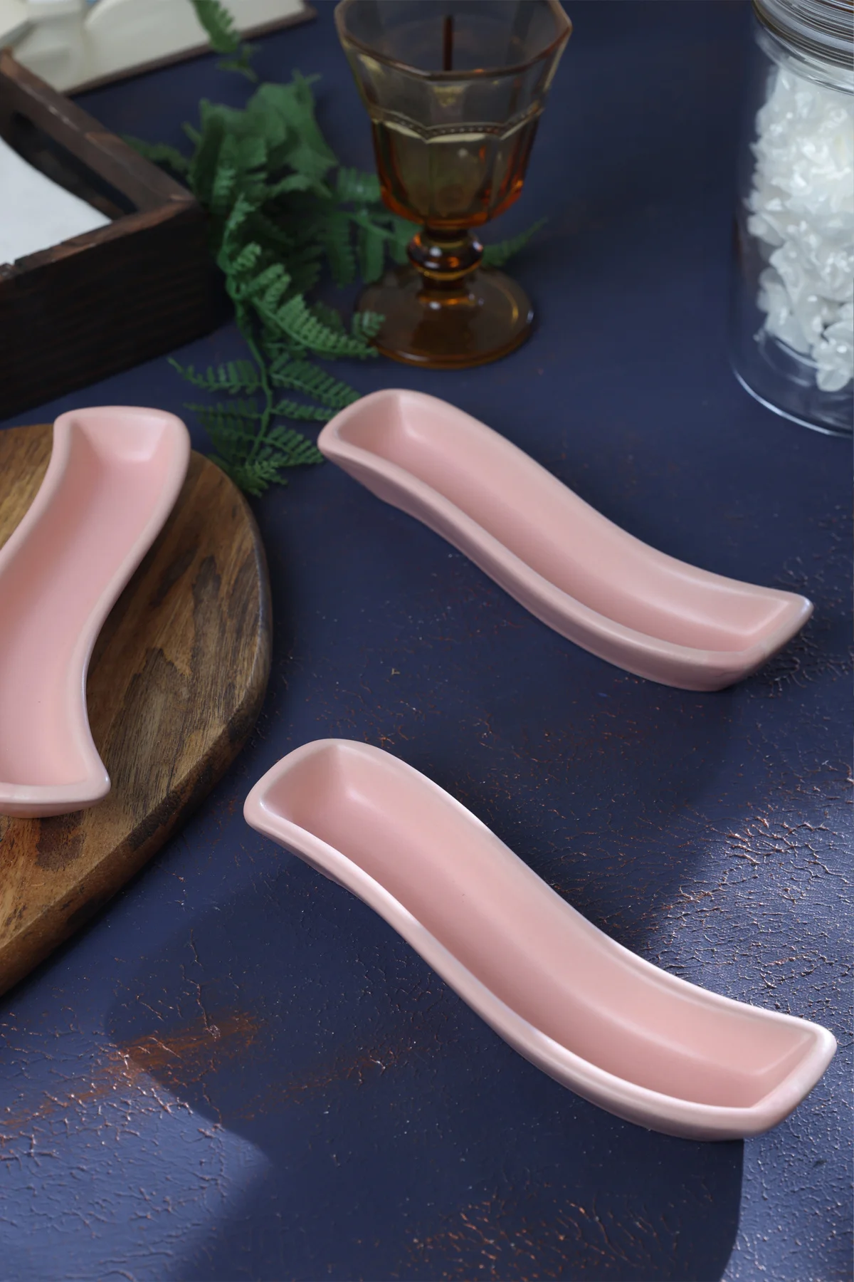 Mat Açık Pembe İvory Zeytinlik 18 Cm 3 Adet