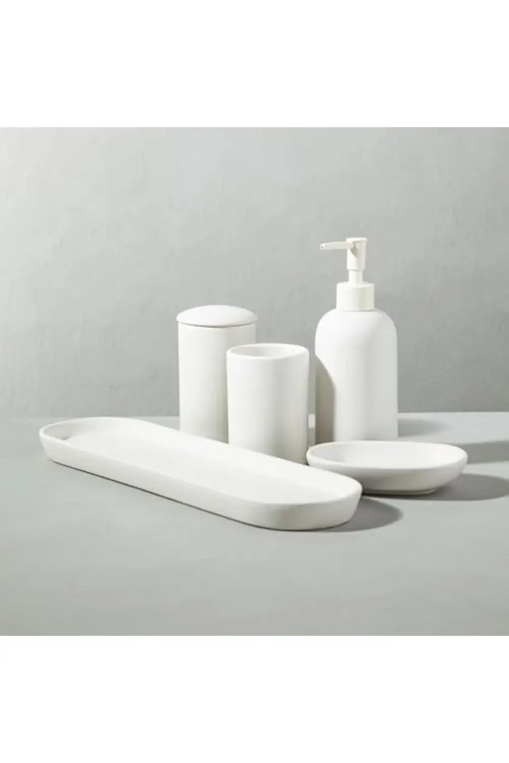 Mat Beyaz 5'Li Kutulu Banyo Seti 395519