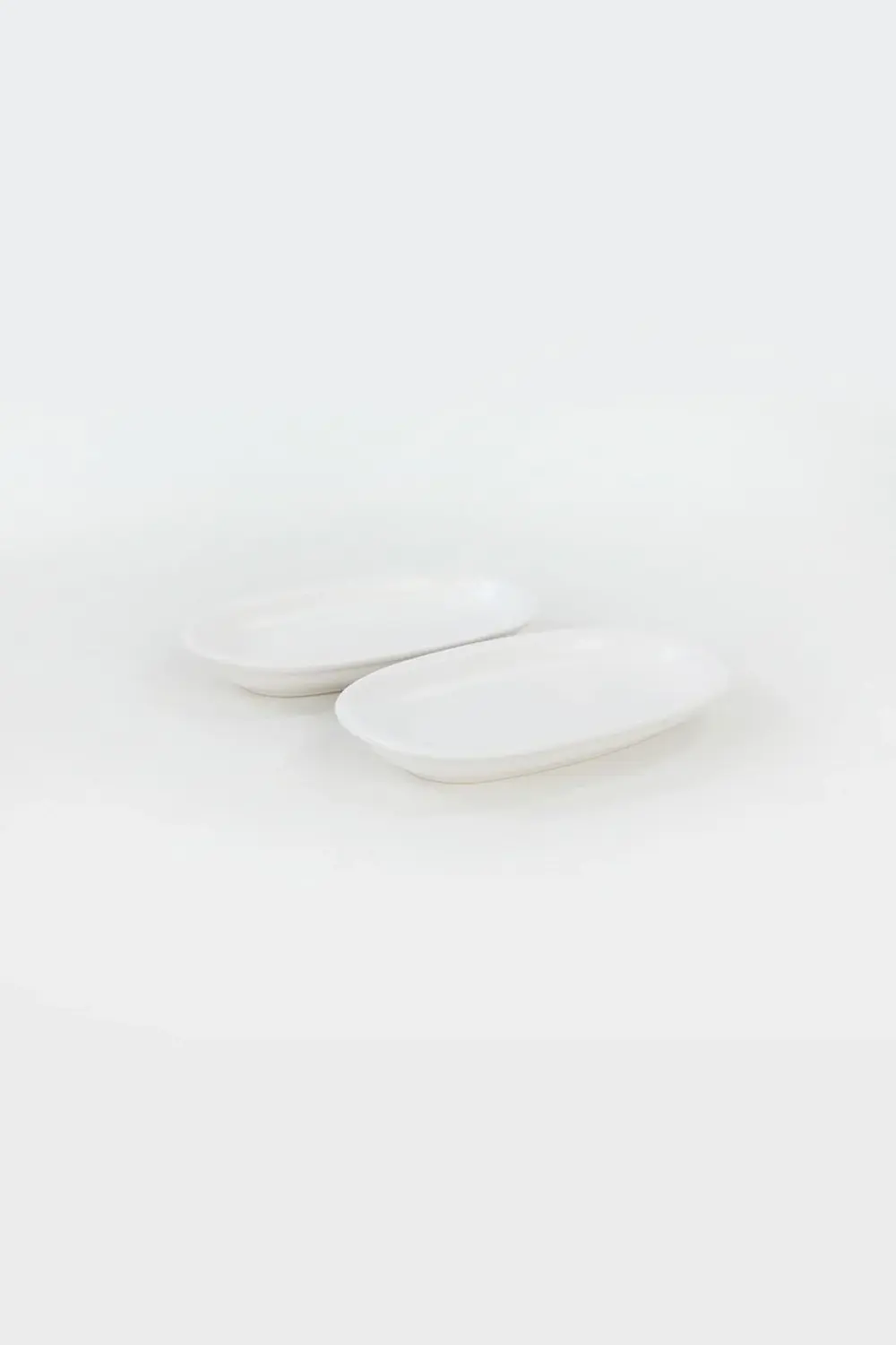 Mat Beyaz Hitit Kayık Tabak 19 Cm 2 Adet