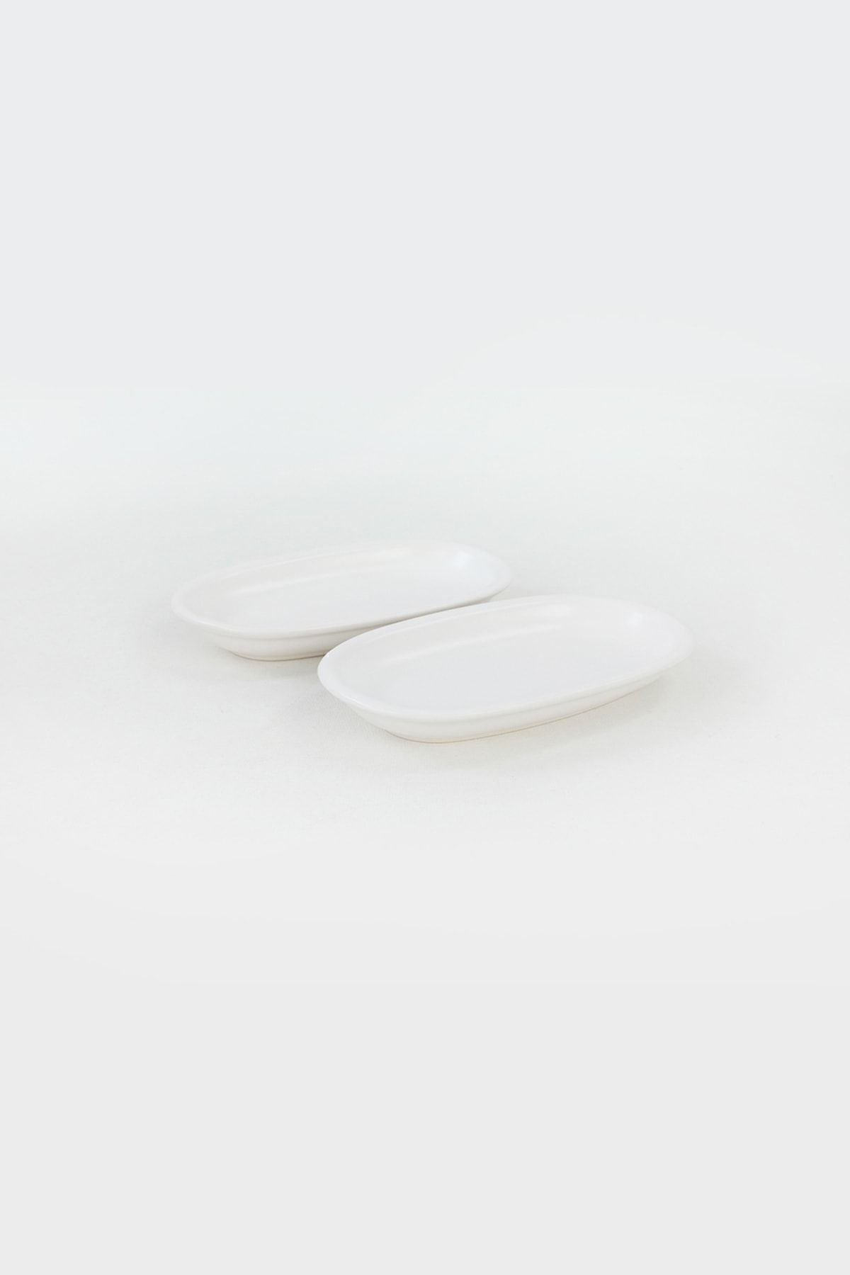 Keramika Mat Beyaz Hitit Kayık Tabak 19 Cm 2 Adet