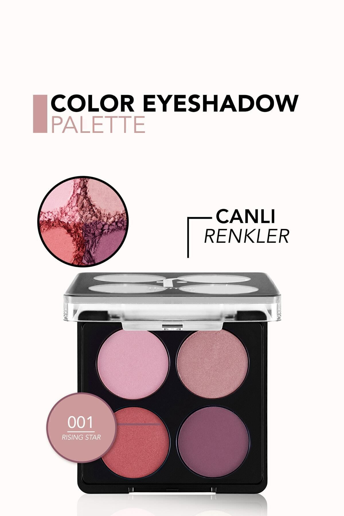 Flormar Mat & İşıltılı Far Paleti - Color Eyeshadow Palette - 001 Rising