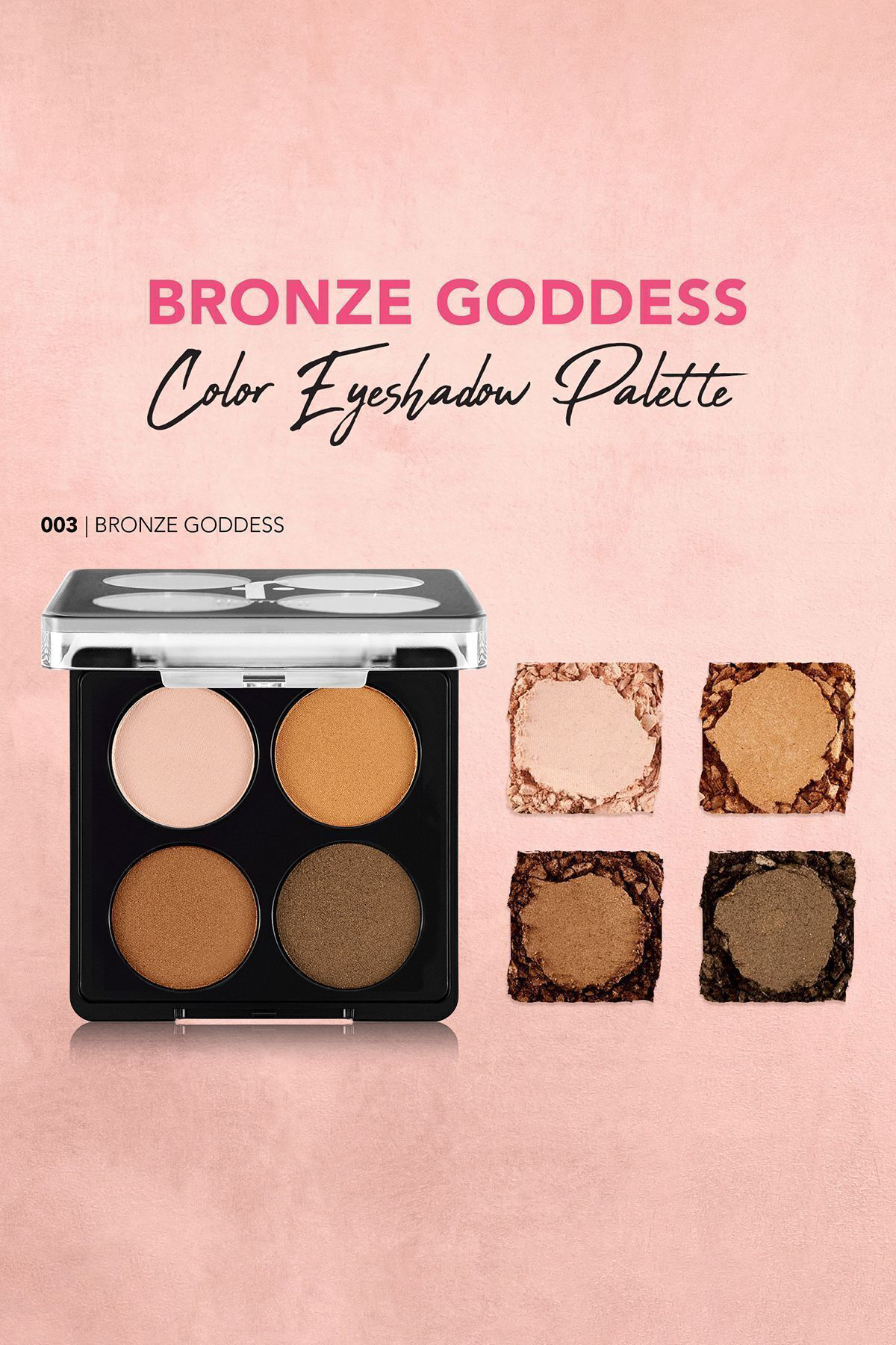 Mat & Işıltılı Far Paleti - Color Eyeshadow Palette - 003 Bronze 