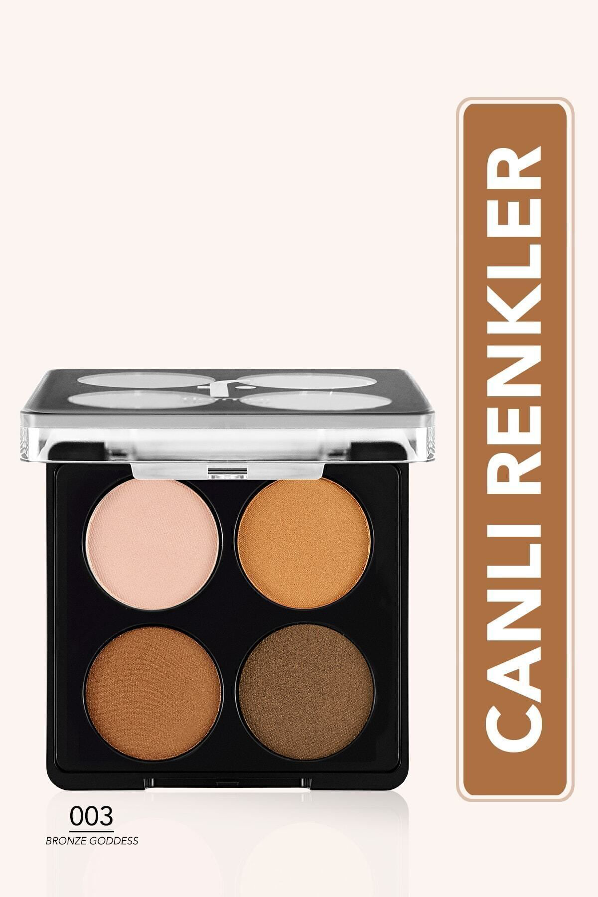 Mat & Işıltılı Far Paleti - Color Eyeshadow Palette - 003 Bronze 
