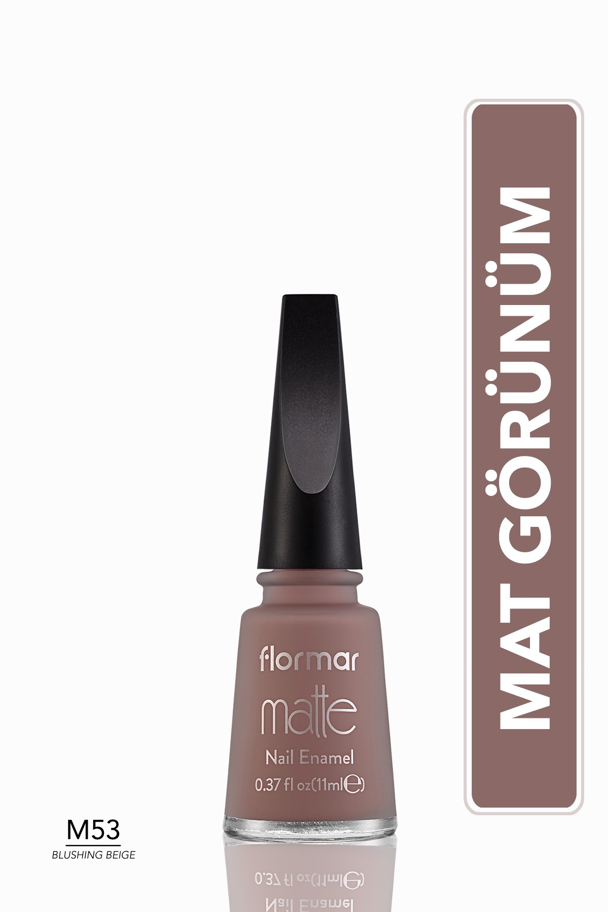 Flormar Mat Oje - Bej - Matte Nail Enamel Blushing Beige 8690604590421
