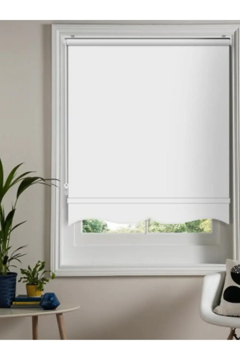 Mat Pearl Kalın Alüminyum Kasa Beyaz Güneşlik Stor Perde Yüksek K