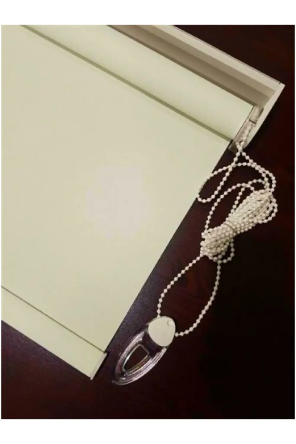 Mat Pearl Kalın Alüminyum Kasa Krem Güneşlik Stor Perde Yüksek Ka