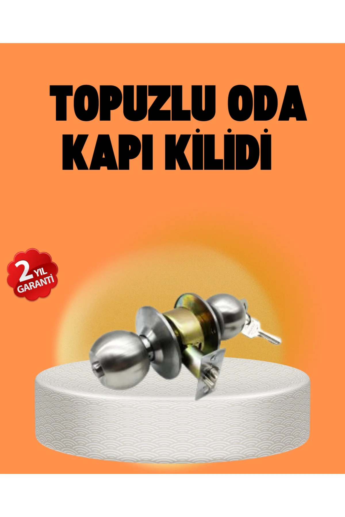 Mat Renk Topuzlu Kapı Kilidi – Giriş Tipi