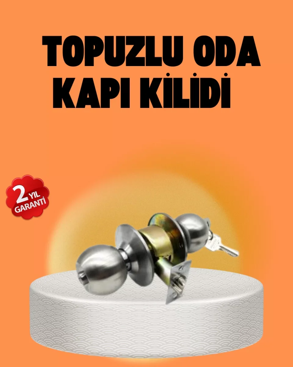 Mat Renk Topuzlu Kapı Kilidi – Giriş Tipi - Lisinya
