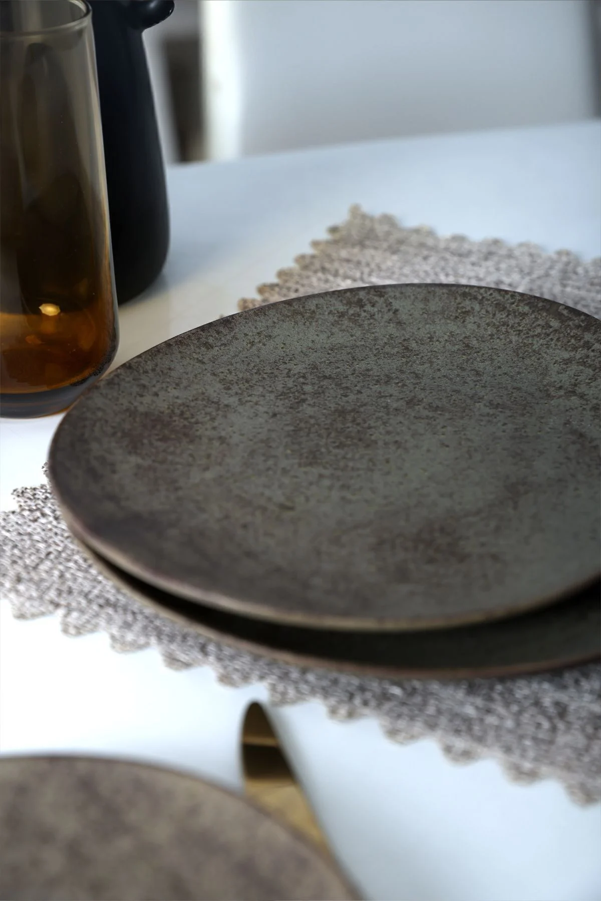 Mat Toprak Stella Pasta Tabağı 23 Cm 6 Adet 20572