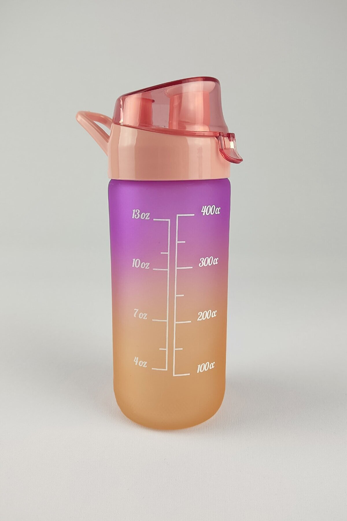 Dinçkan Matara (Suluk) Çift Renk Boyalı Ölçü Baskılı Cam Yavruağzı 500 Cc