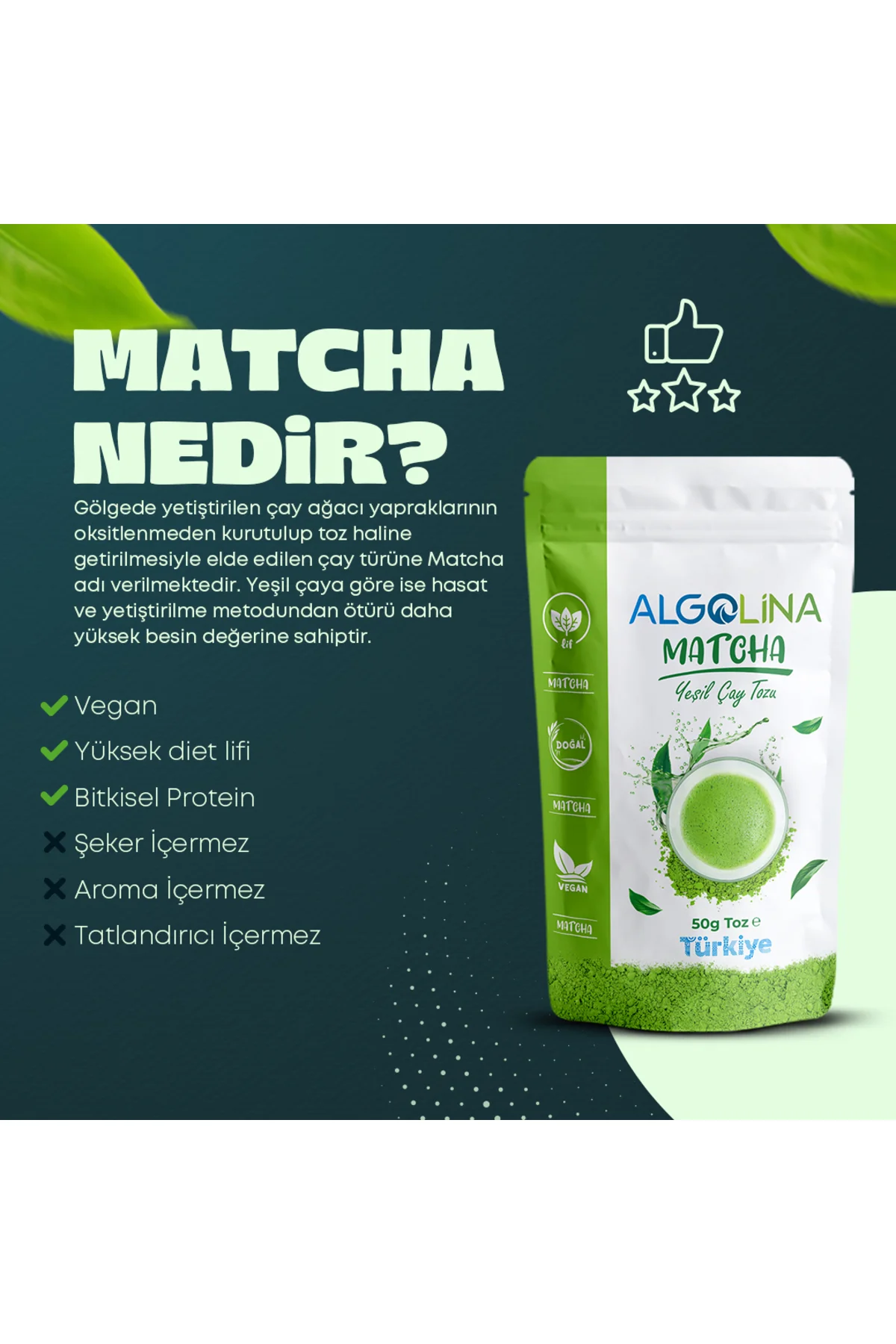 Matcha Tozu - Katkısız Pure Matcha Çayı