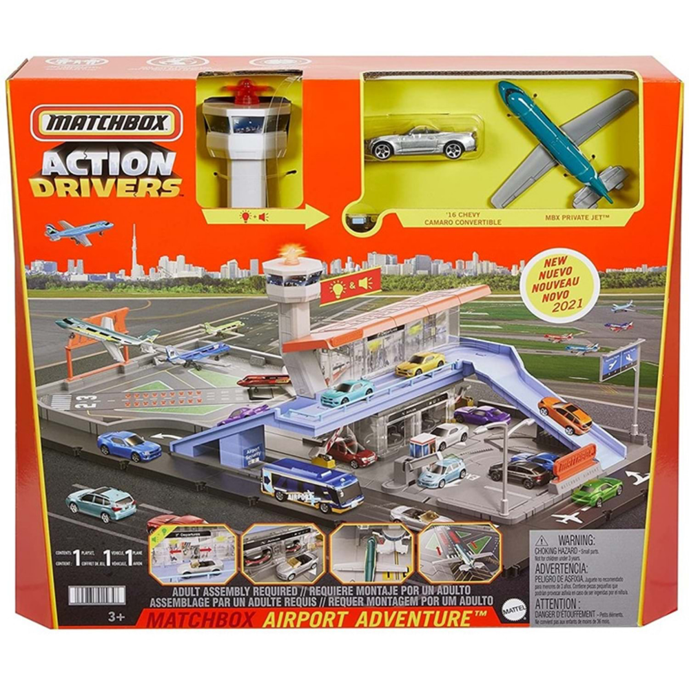 Matchbox Aksiyon Sürücüleri Havaalanı Macerası Oyun Seti HCN34