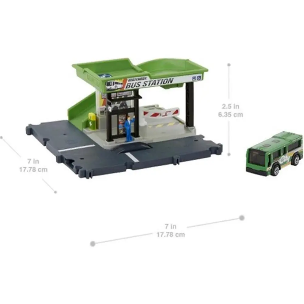 Matchbox Aksiyon Sürücüleri Otobüs Durağı HJT89