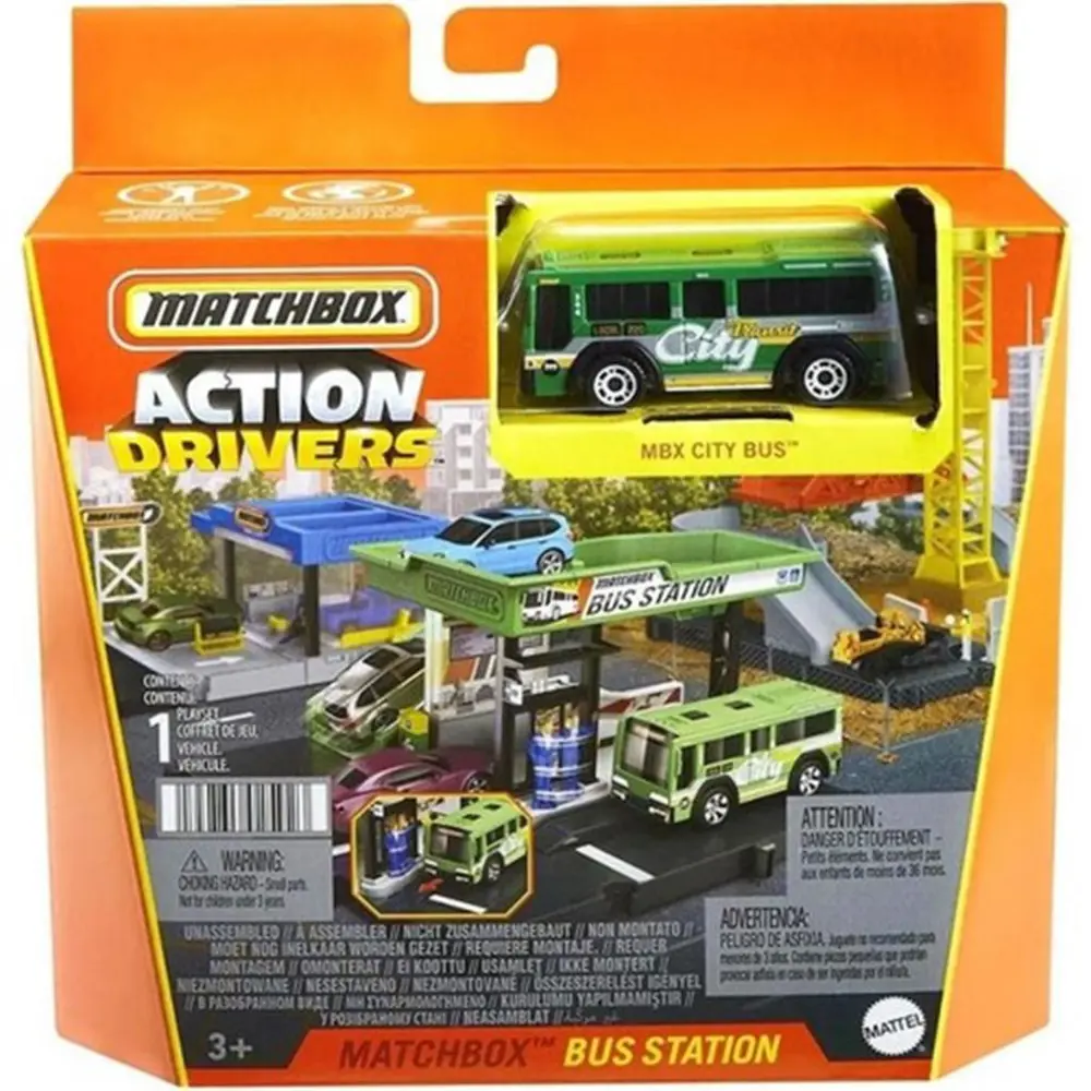 Matchbox Aksiyon Sürücüleri Otobüs Durağı HJT89