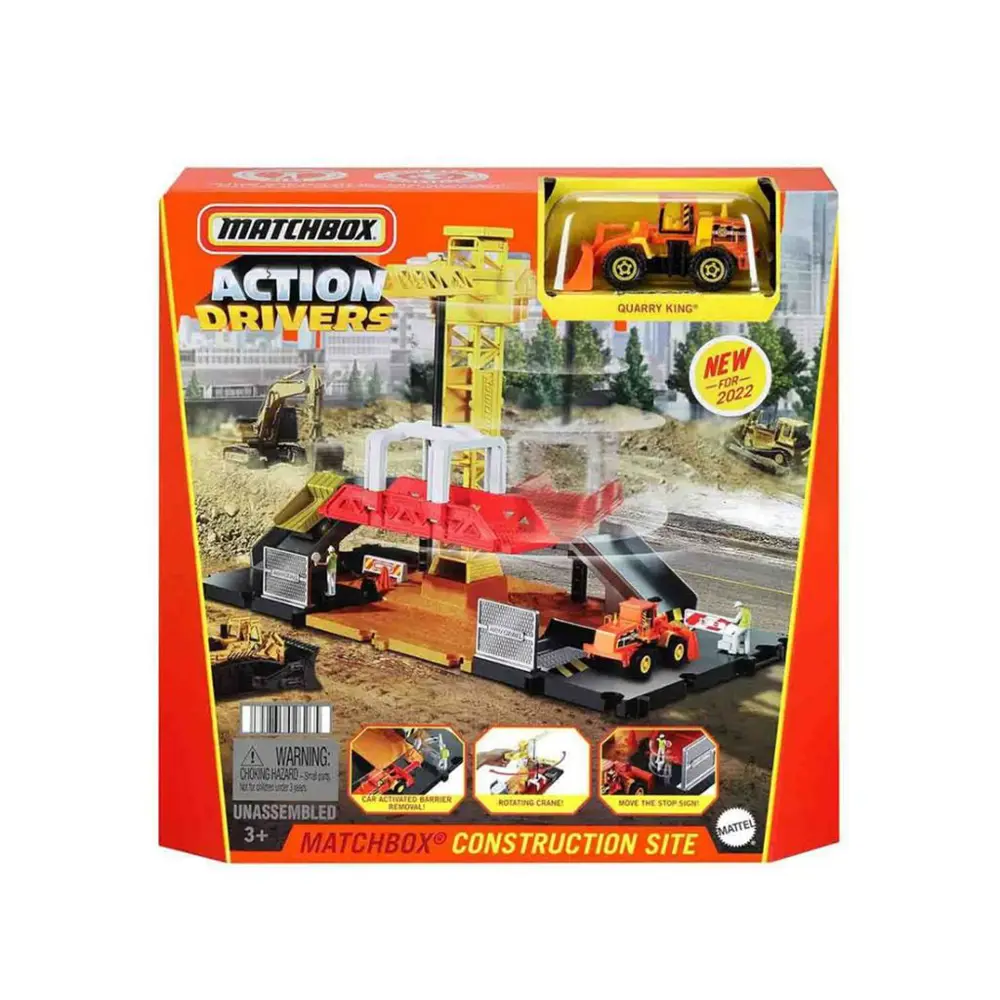 Matchbox Aksiyon Sürücüleri Oyun Seti Quarry Kıng GVY82-HDL33