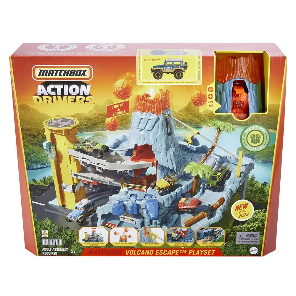 Matchbox Aksiyon Sürücüleri Volkanik Alanda Macera Oyun Seti HHW2