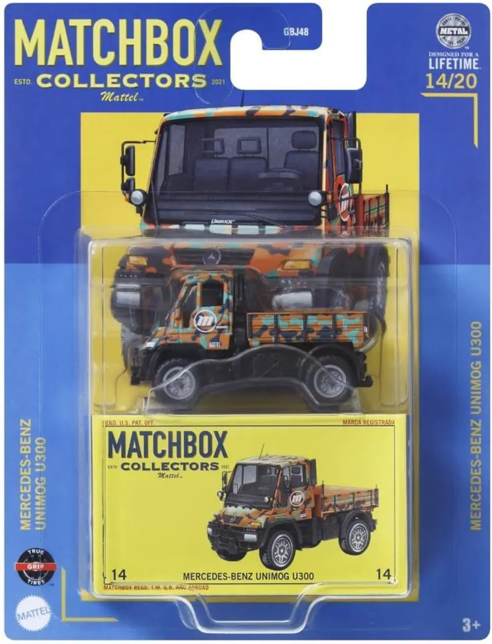 Matchbox Koleksiyon Araçlar Mercedes-Benz Unimog U300 GBJ48-HVW09