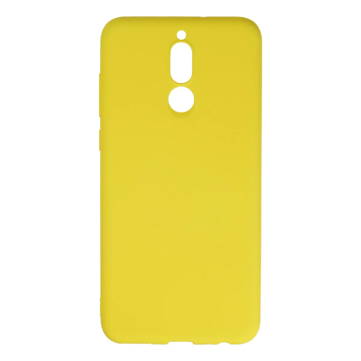 Mate 10 Lite Nano İçi Kadife Silikon Kılıf - Sarı