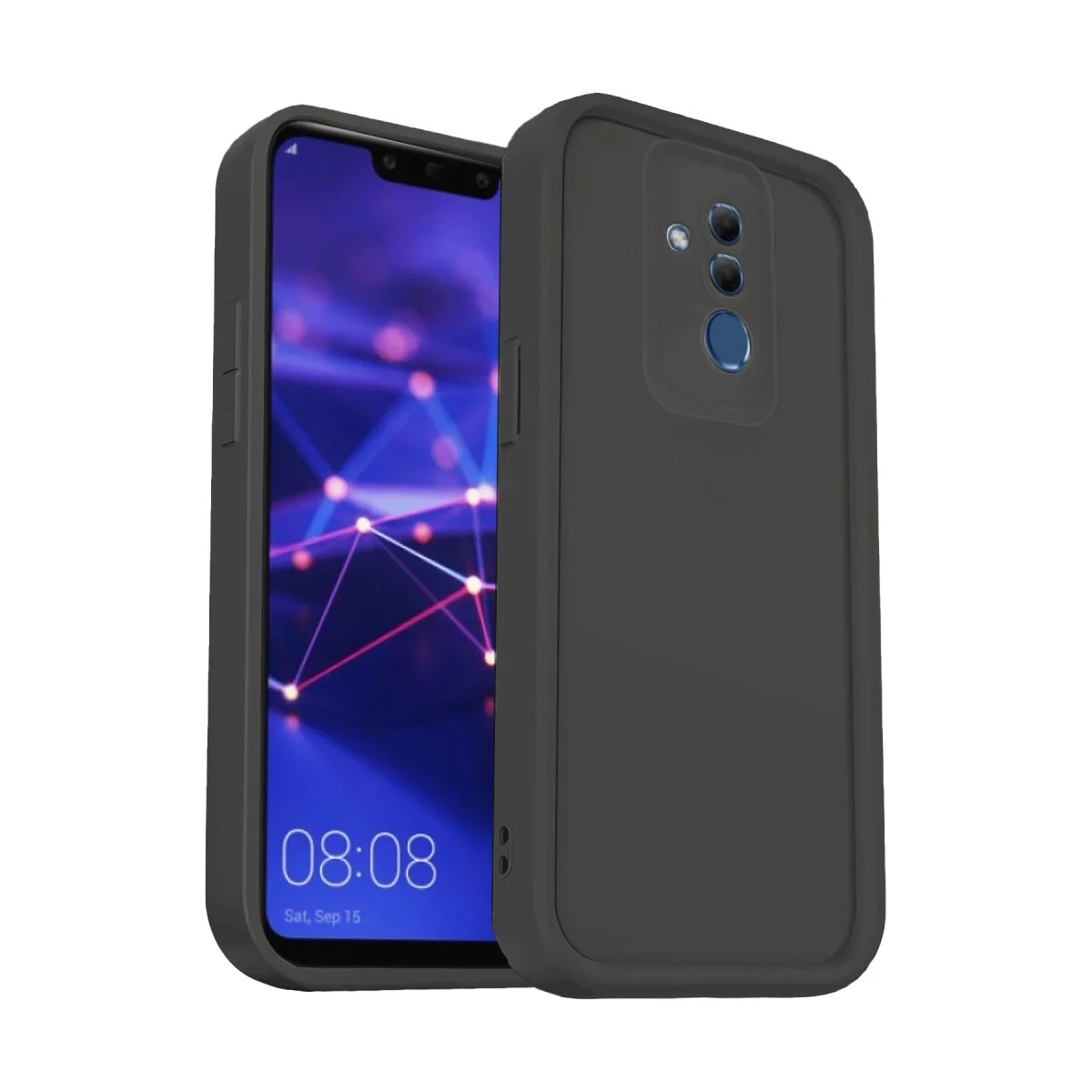 Mate 20 Lite Kılıf Viera Silikon - Siyah - Maksimum Darbe Korumalı, Pürüzsüz ve Yerli Üretim