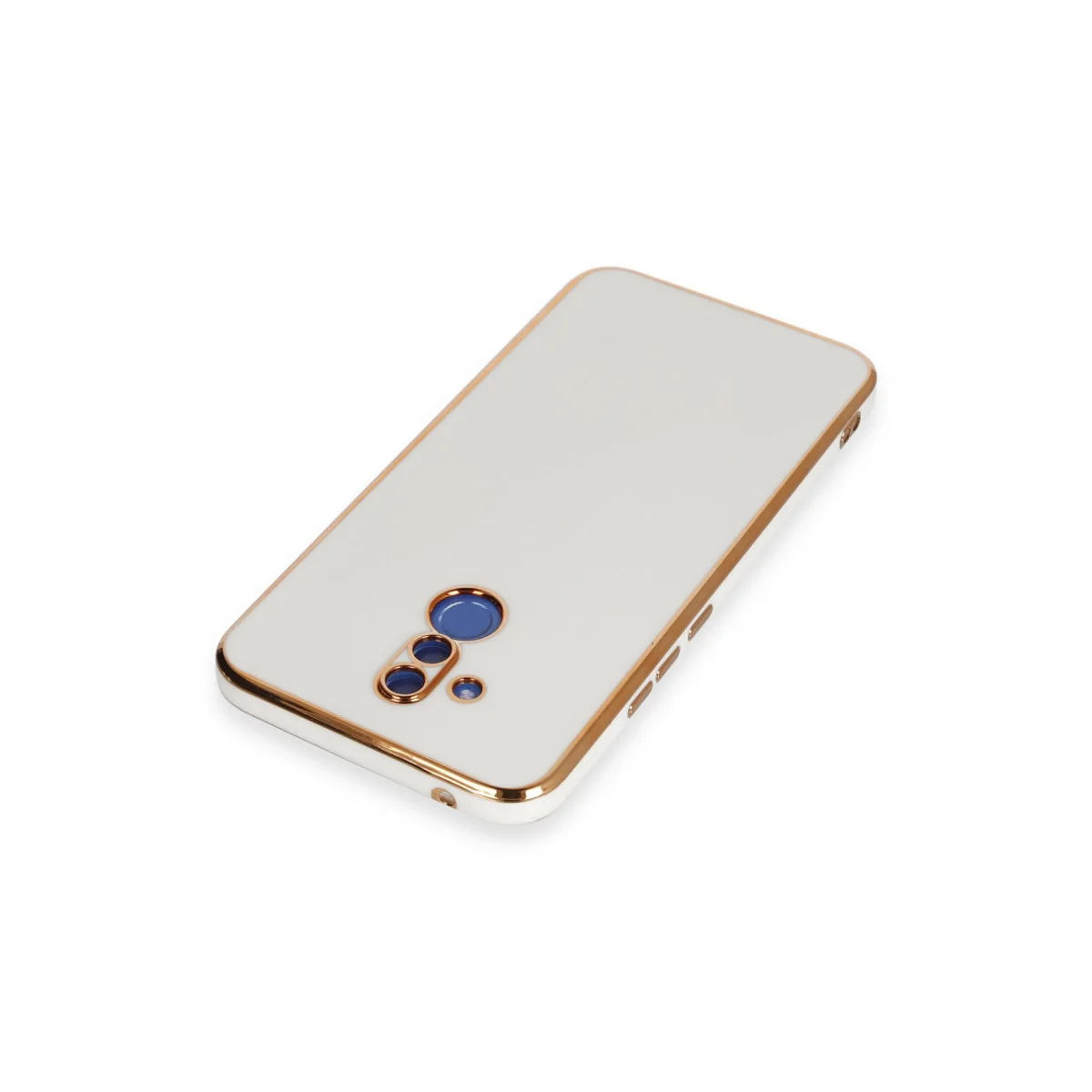 Mate 20 Lite Kılıf Volet Silikon - Beyaz (Şık ve Dayanıklı Koruma)