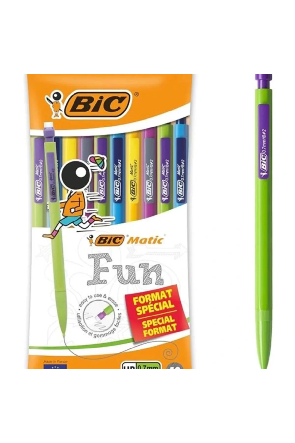 Matic Combo Fun 0.7 Uçlu Kalem 10'lu Poşet, Farklı Renklerde Vers