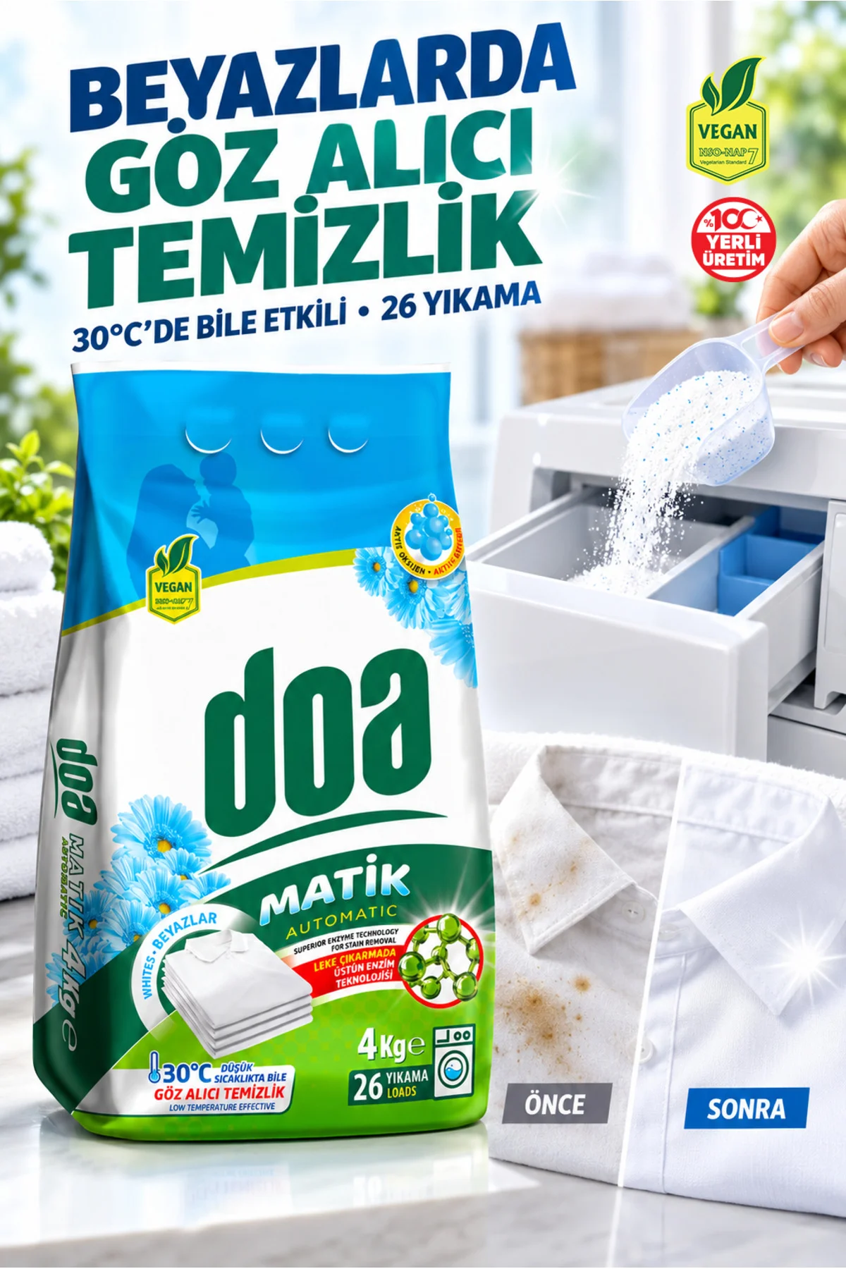MATİK DETERJAN BEYAZLAR 4 KG