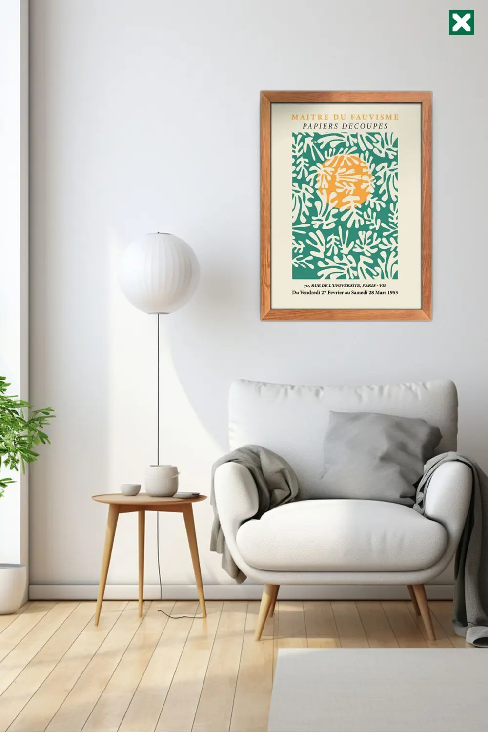 Matisse Dekorize 3’lü Set , Çerçeve Görünümlü Modern Mdf Tablo