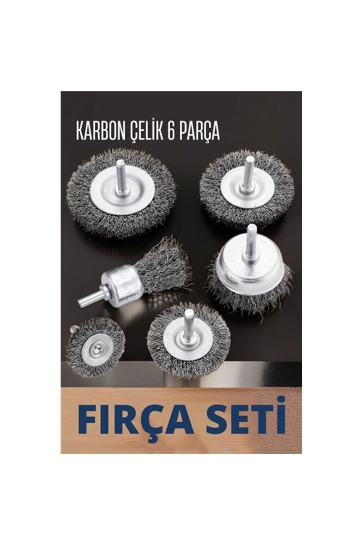 Matkap Tel Fırça Seti 1/4 inç