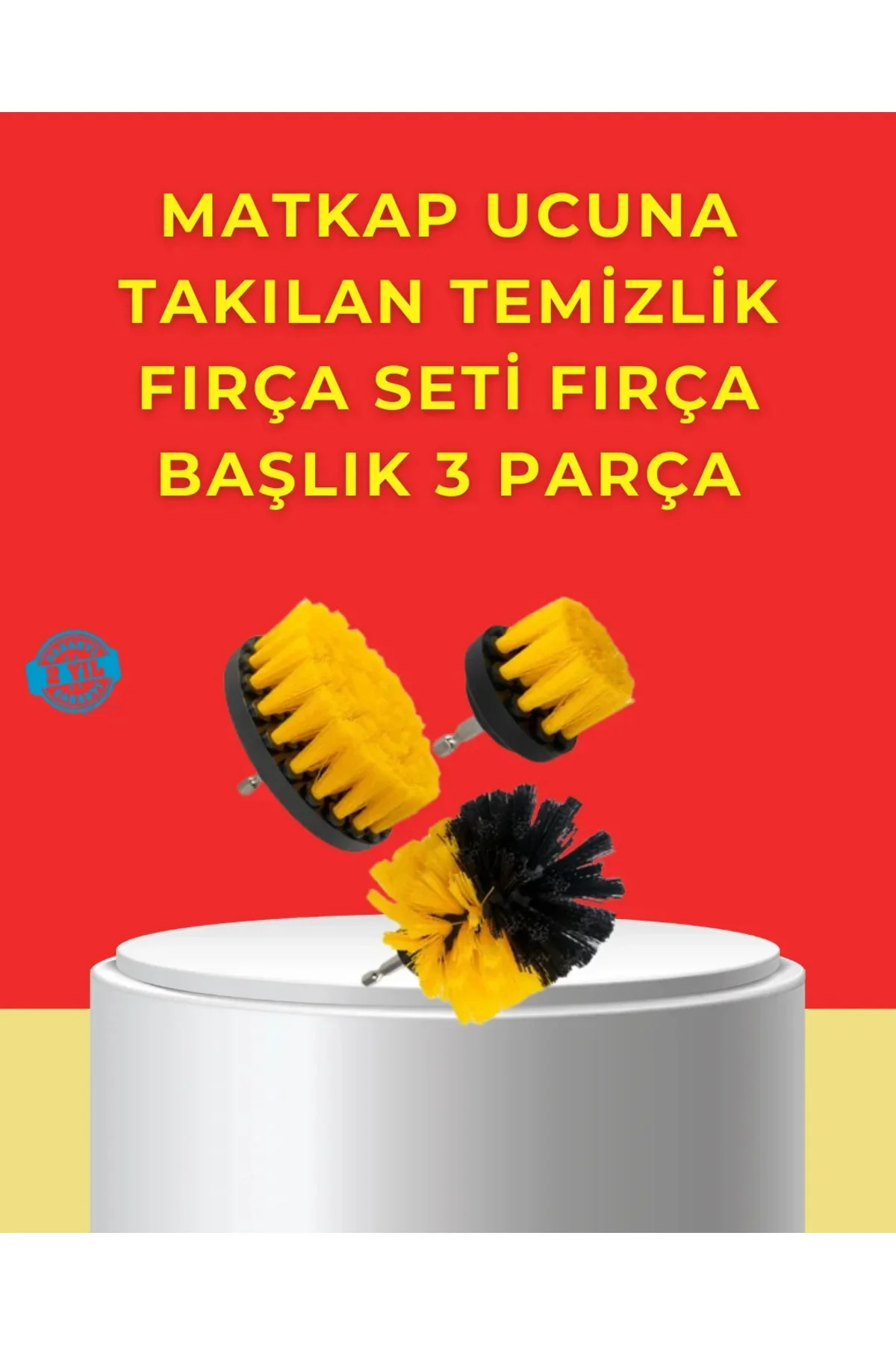 Matkap Ucu Tezlik Aparatı 3’lü Fırça Seti Matkap Ucu Tezlik Aparatı 3’lü Fırça Seti