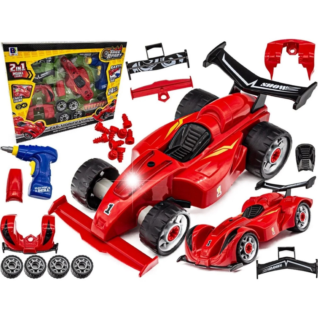 Matkaplı Formula F1 Araba Modifiye Seti Sesli Işıklı Sök Tak Matkaplı Formula F1 Araba Modifiye Seti Sesli Işıklı Sök Tak