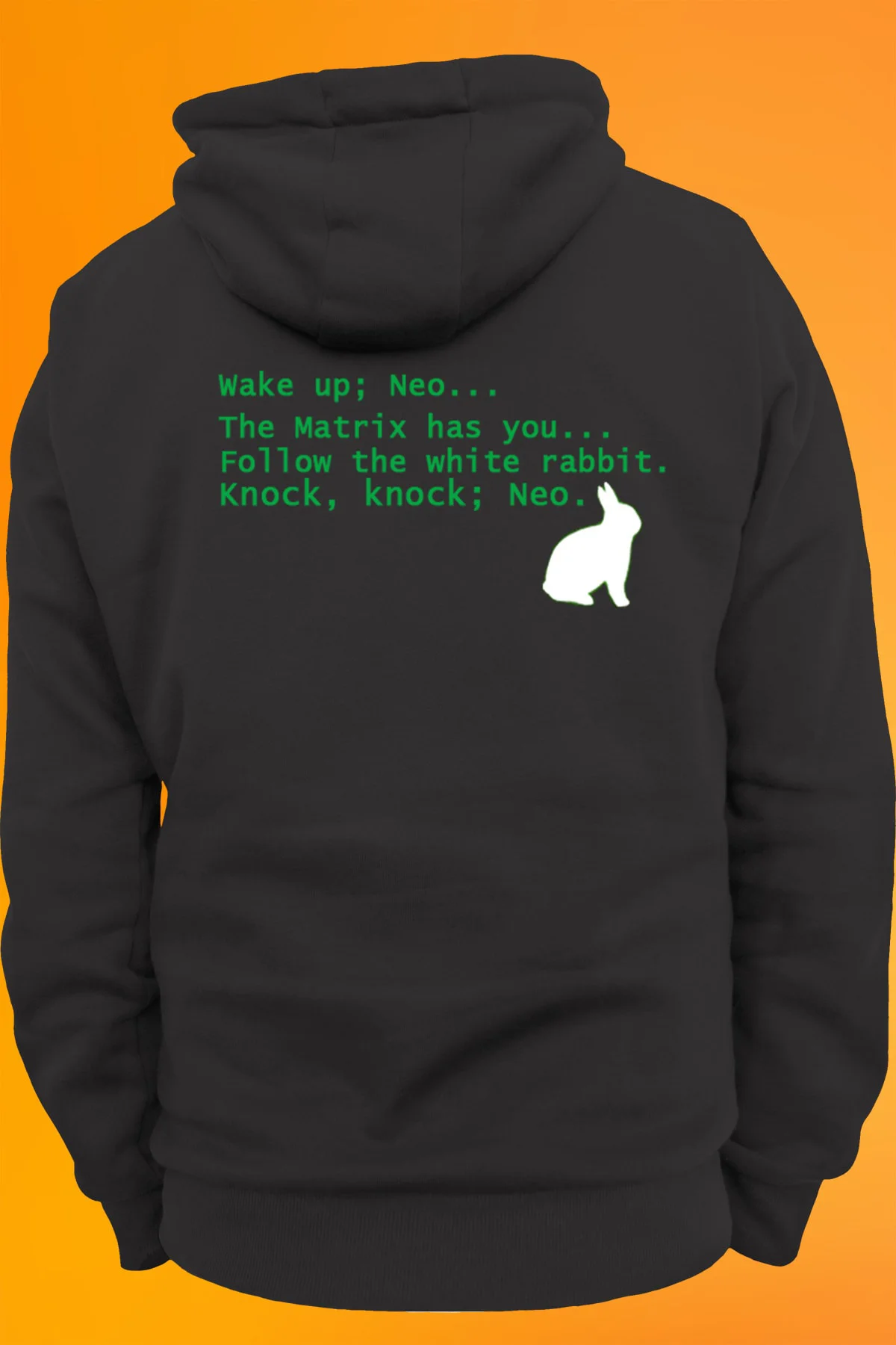 Matrix Yazışmalar Baskılı Kapüşonlu Sweatshirt