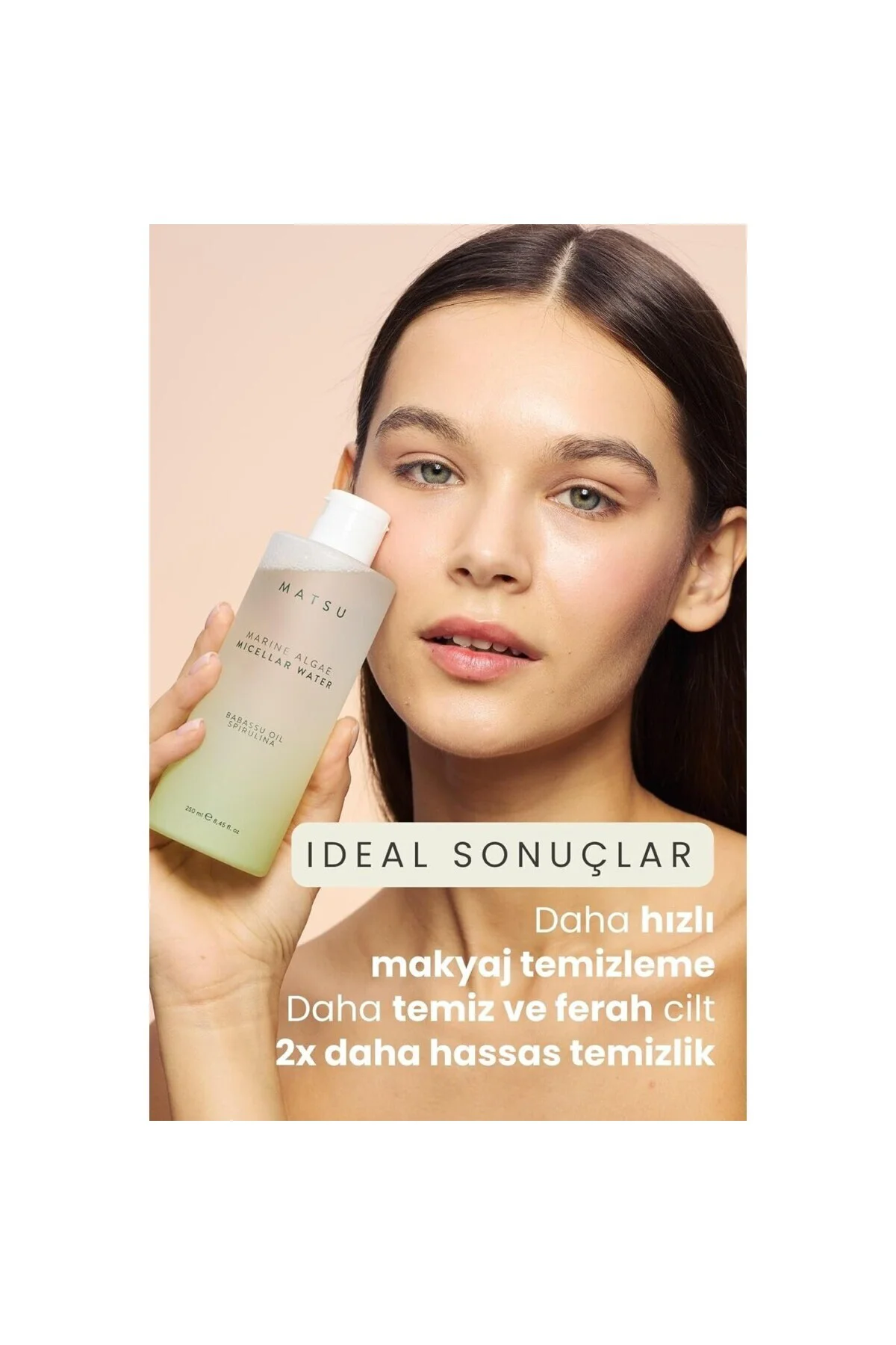 Matsu Professional Marine Algae, Durulama Gerektirmeyen Makyaj ve