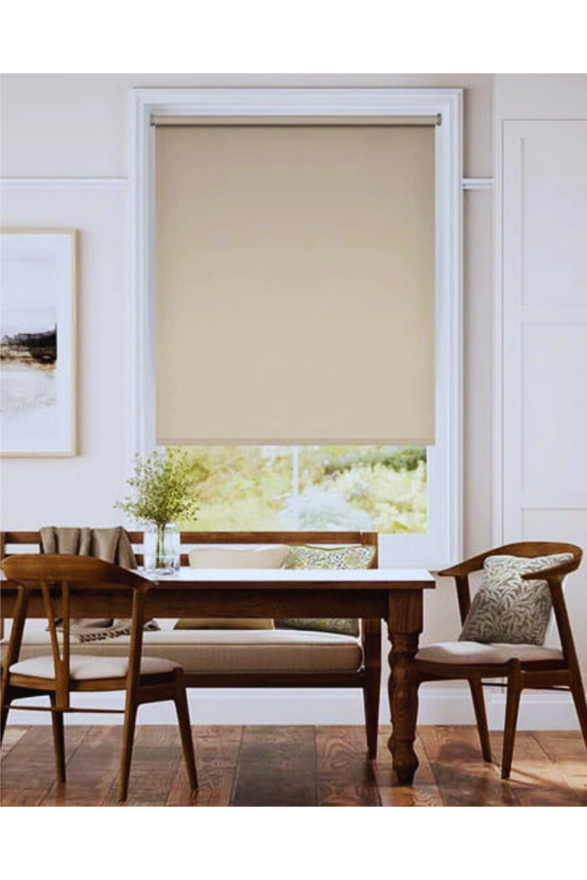 Matsun Keten Kalın Lüx Güneşlik Stor Perde, Alüminyum Kasalı Yüks