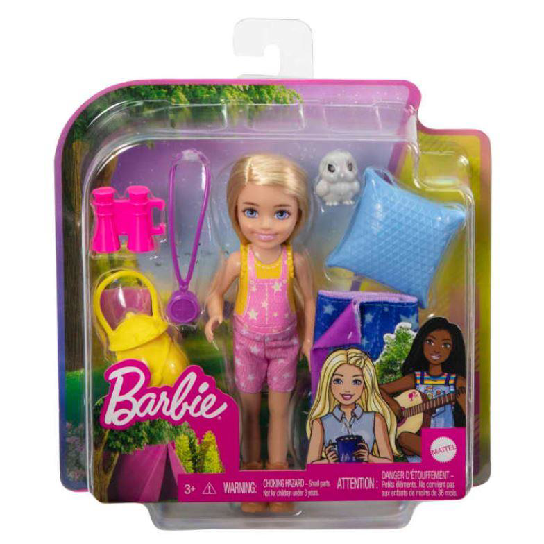 MATTEL BARBIE CHELSEA HDF77 KAMP MACERA OYUN SET-6