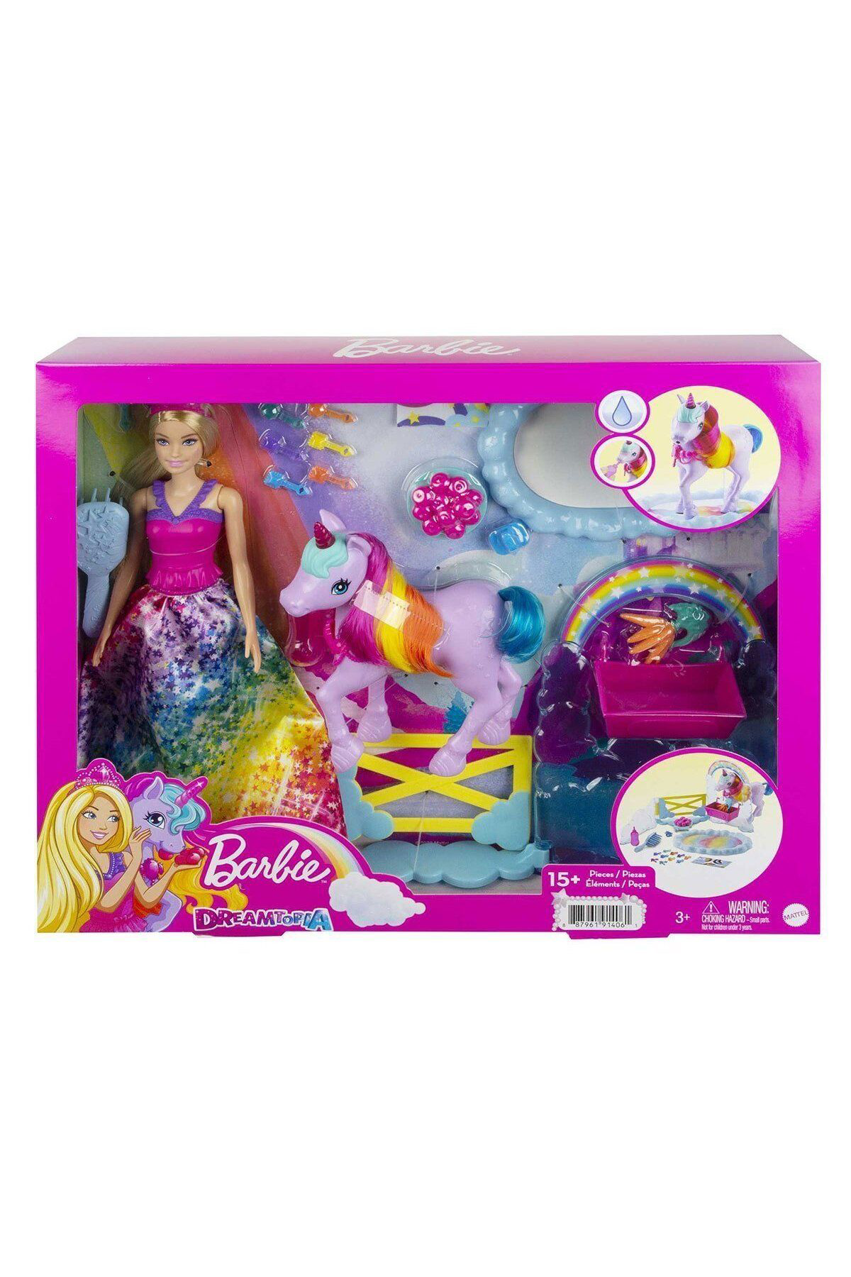 MATTEL BARBIE DREAMTOPIA GTG01 BEBEK VE TEK BOYNUZLU AT-6
