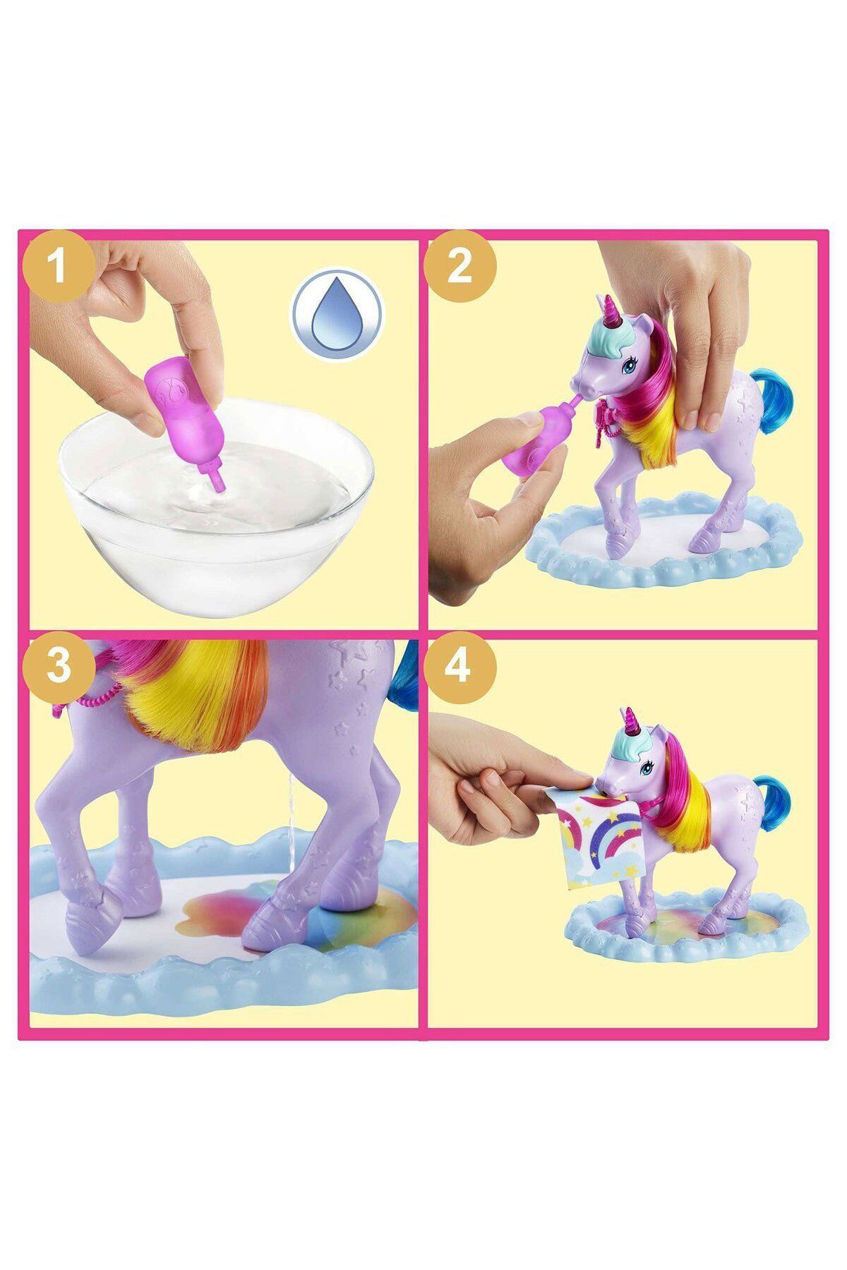 MATTEL BARBIE DREAMTOPIA GTG01 BEBEK VE TEK BOYNUZLU AT-6