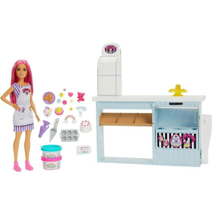 MATTEL BARBIE KARIYER HGB73 PASTA DUKKANI OYUN SET-3
