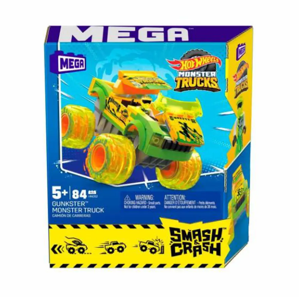 MATTEL MEGA HW HNG52 SMASH N CRASH GUNKSTER-5