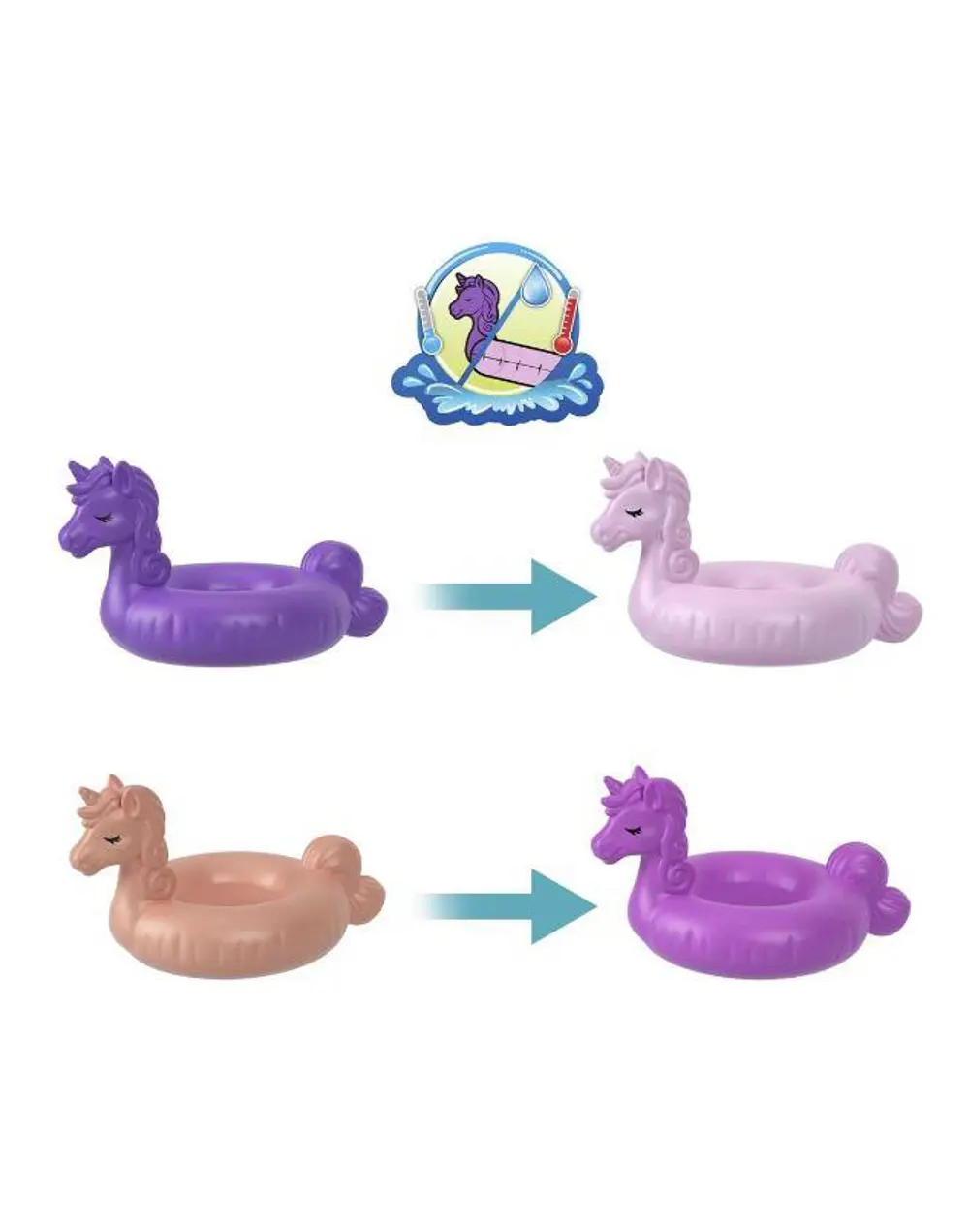 MATTEL POLLY POCKET HKV34 UNICORN TEMALI OY.SET-4